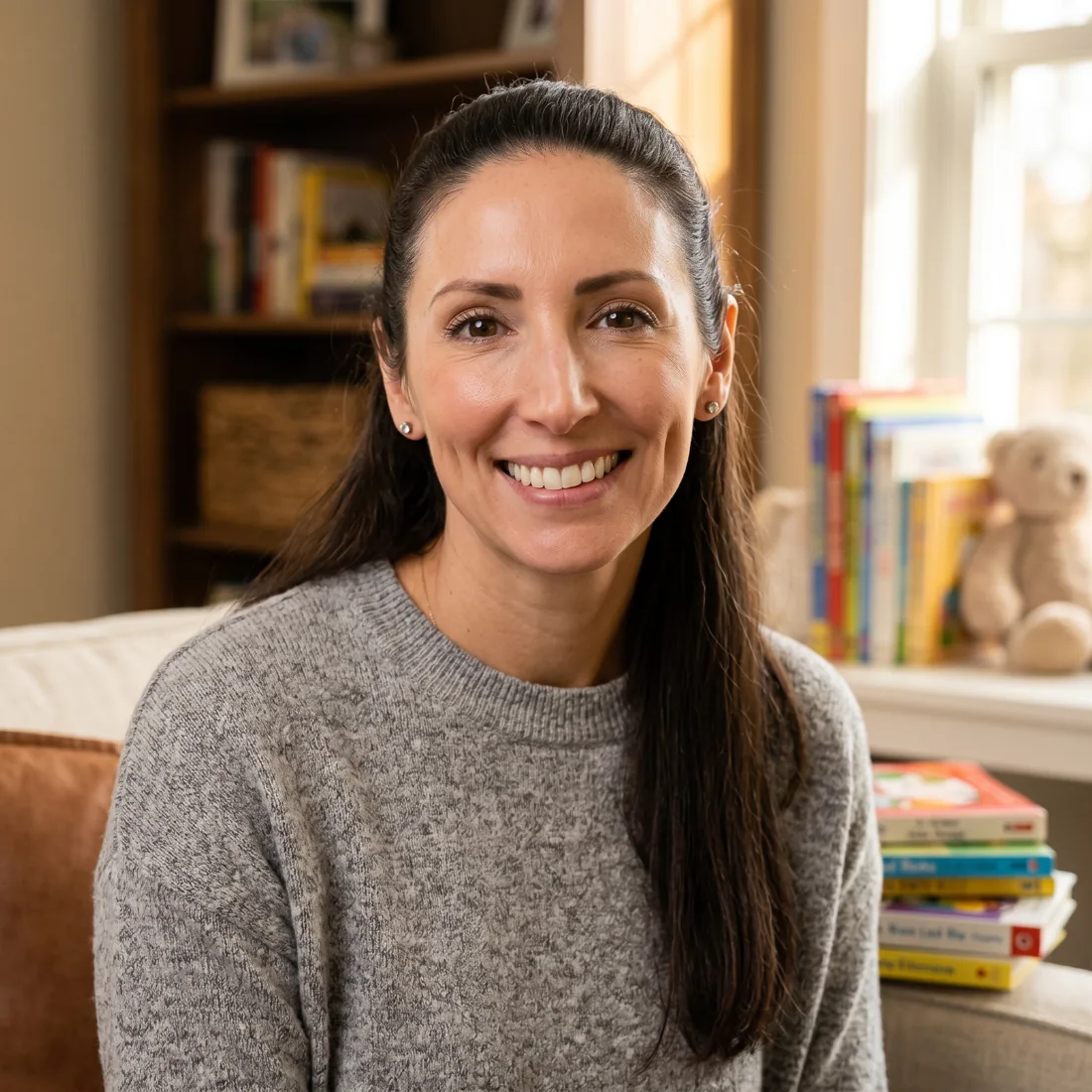 Portrait of Nicole O'Toole, founder and Newborn Care Specialist
